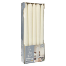 10 Leuchterkerzen Ø 2,3 cm · 25 cm weiss